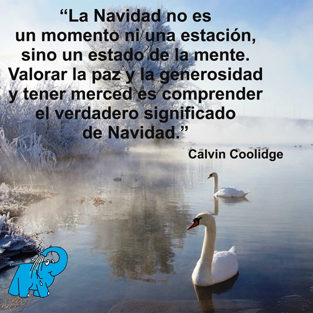 Una Enseñanza de Calvin Coolidge en la Frase del Día del Elefante Azul de Avilés.